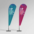 C-SHAPED TEARDROP FLAG