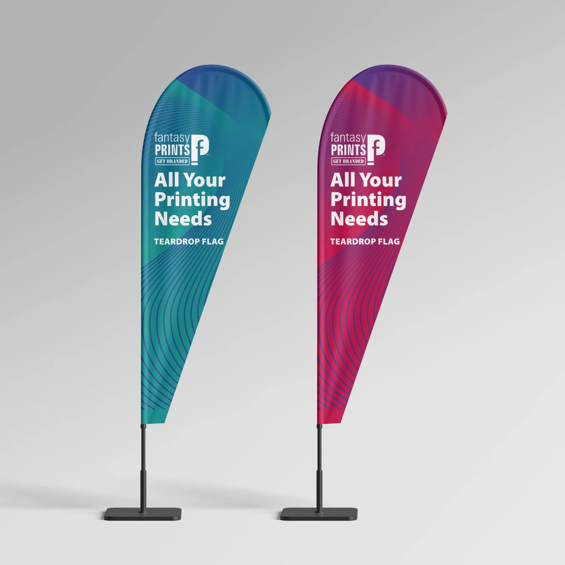 C-SHAPED TEARDROP FLAG